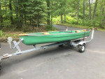16' Pelican Bayou Square Stern back Canoe/ Trailer