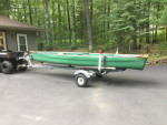 16' Pelican Bayou Square Stern back Canoe/ Trailer