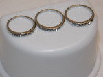 GROUP LOT 11 LADIES WEDDING BANDS COSTUME JEWELRY ~ MULTIPLE SIZES