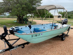 1972 Lund 14’ Skiff 25HP E-Tec