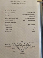 IGI Certified 3ct Round VS2 E Diamond
