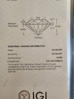 IGI Certified 3ct Round VS2 E Diamond