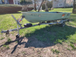 12 ft aluminum and trailer