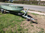 12 ft aluminum and trailer