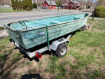 12 ft aluminum and trailer