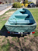 12 ft aluminum and trailer