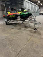 2 - SEA DOO SPARK TRIXX and aluminum trailer
