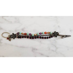 Three Strand Multi Color Beaded Lucky Brand Bracelet