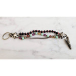 Three Strand Multi Color Beaded Lucky Brand Bracelet