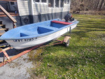 12 ft FISHING BOAT & 8 hp MOTOR..