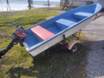 12 ft FISHING BOAT & 8 hp MOTOR..