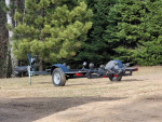 Roller boat trailer
