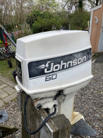 60 horse Johnson outboard motor for sale, two stroke 20 inch shaft