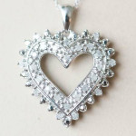 Diamond Sterling Silver Necklace