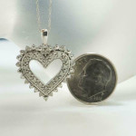 Diamond Sterling Silver Necklace