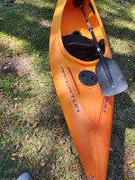 kayak with paddle