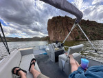 Lake ready 24’ pontoon bot
