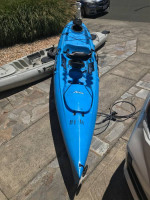 Hobie Mirage Revolution 13 ft peddle Kayak Blue