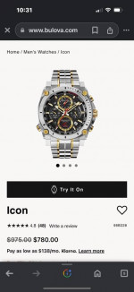 Bulova precisionist chronograph mens watch