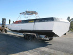 50 NEW ALUMINUM TRAILER W SCARAB RACE BOAT
