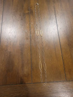 Estate Sterling Silver 33 in. Oval Link Style Necklace