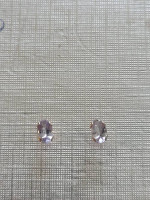 Estate 14k Yellow Gold 1ct. TW Amethyst Stud Earrings ("Light")