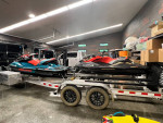 2 Seadoo's on custom Aluminum Trailer