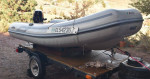 DINGHY, TRAILER & 9.8 HP MOTOR
