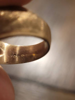 Estate Vintage 10k 2 Tone Gold Onyx Masonic Pinkie Ring. Size 6.5