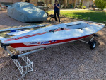 LASER sailboat-sail with intensity!