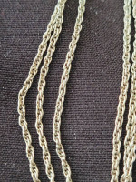 Estate Sterling Silver 18 in. Triple Rope Chain / Necklace
