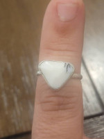 Estate Sterling Lenita Petrilla Dendrite Opal Ring. Size 6.25