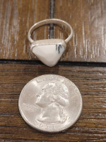 Estate Sterling Lenita Petrilla Dendrite Opal Ring. Size 6.25