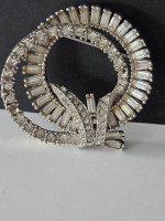 Rhinestone brooch, signed by Ledo