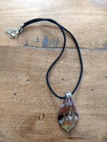 Blown Glass pendant necklace