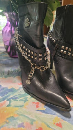 "VINTAGE" HARLEY-DAVIDSON BOOT ANKLET, BLING