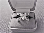 Women's Silver Ring w/ Diamonique (SZ)