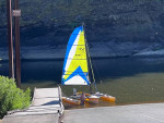 Windrider 17 trimaran and trailer