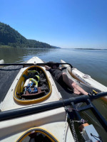 Windrider 17 trimaran and trailer