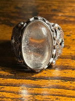 Mens silver no stamp ring from Turkey