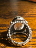 Mens silver no stamp ring from Turkey
