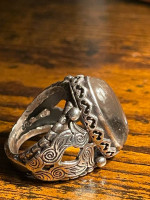 Mens silver no stamp ring from Turkey