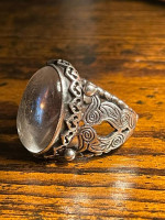 Mens silver no stamp ring from Turkey