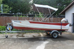Aluminum RUNABOUT w/trailer and motor LONE STAR 15foot