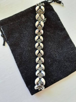 Vintage Marcasite & Sterling Silver Bracelet.