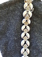 Vintage Marcasite & Sterling Silver Bracelet.