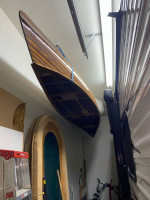 RARE VINTAGE CUSTOM MADE CEDAR STRIP CANOE 18’