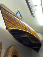 RARE VINTAGE CUSTOM MADE CEDAR STRIP CANOE 18’