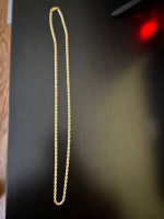 14k rope chain 24”