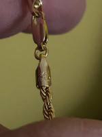 14k rope chain 24”